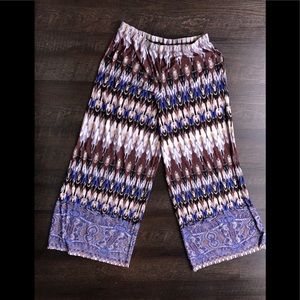 Boho Palazzo Wide Leg lounge pants XS S